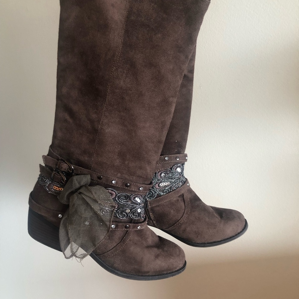 Brown Suede Women's Boots